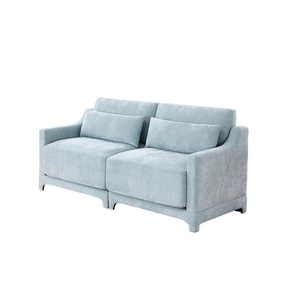 Elegant Sofa With Ergonomic Design And Lumbar Pillows Home Essentials