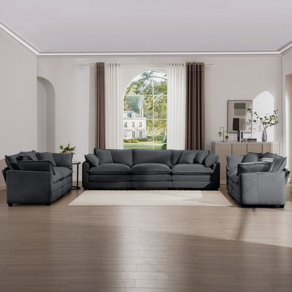 Elegant Oversized Sectional Sofa Set With Deep Seats And Flexible Layout Home Essentials