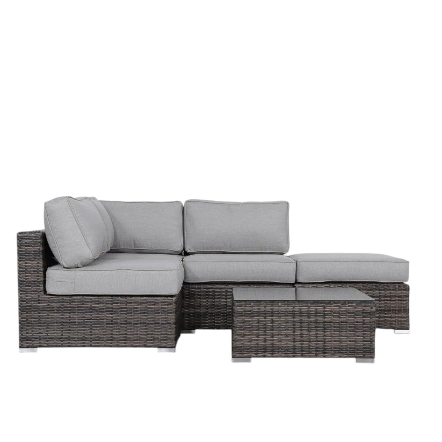 Seating Set With Cushions Handcrafted Wicker Design LSI Patio Furniture