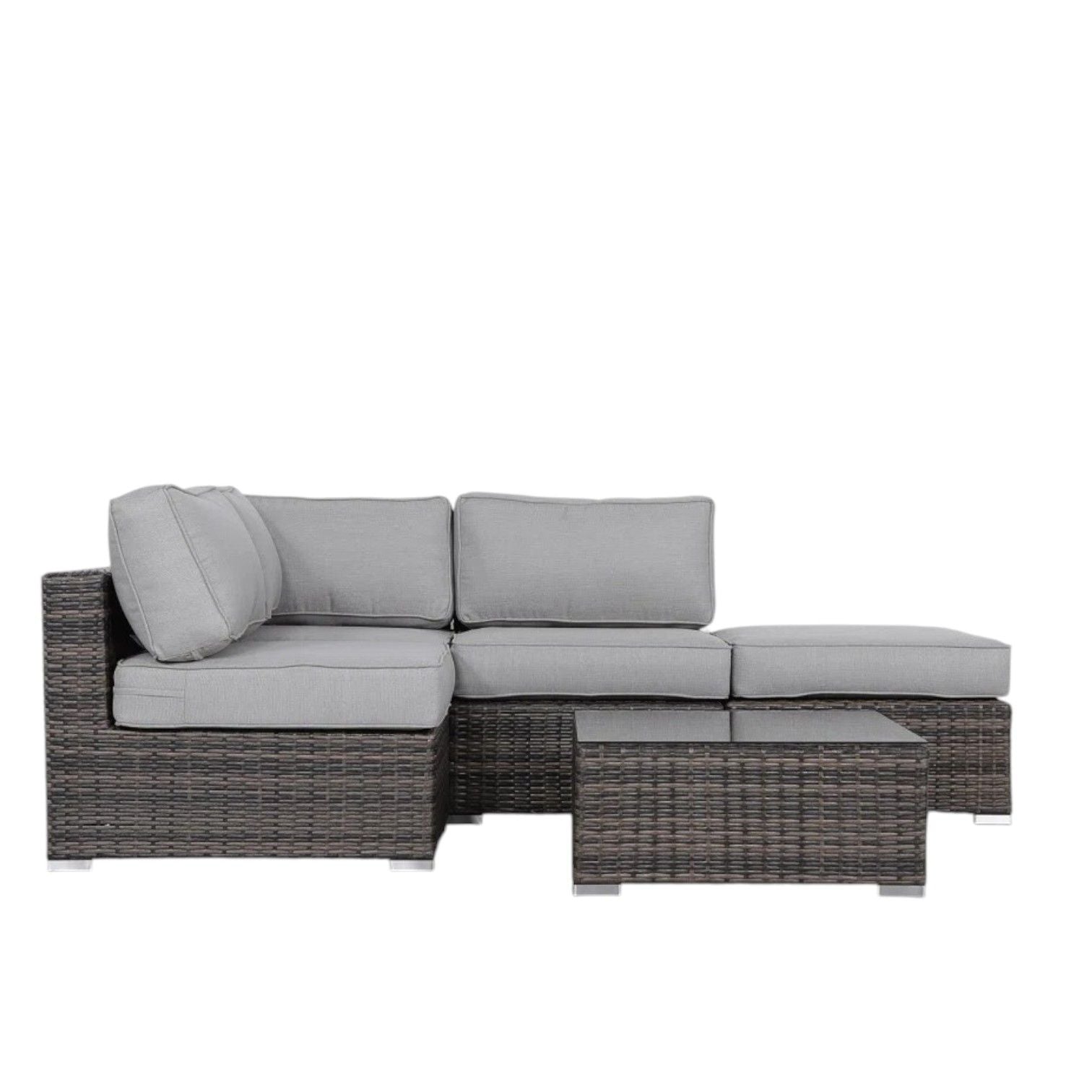 Seating Set With Cushions Handcrafted Wicker Design LSI Patio Furniture