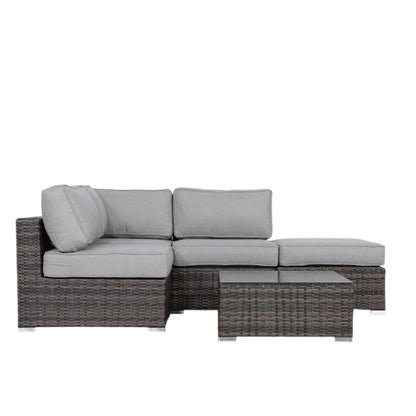 Seating Set With Cushions Handcrafted Wicker Design LSI Patio Furniture