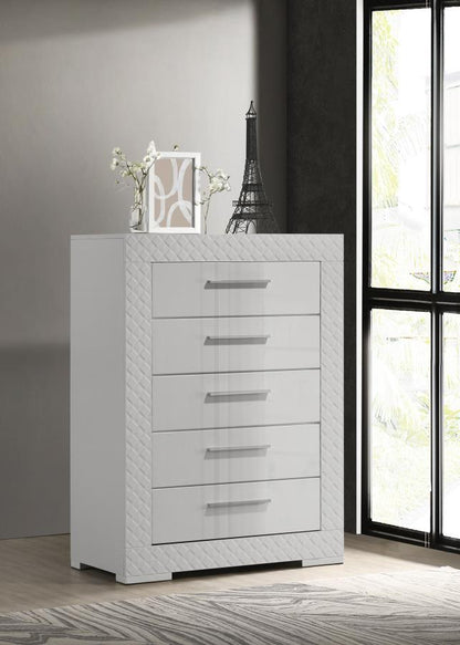 Ives - 5-Drawer Bedroom Chest Coaster Fine Furniture