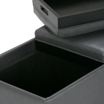 Avalon - Upholstered Storage Ottoman Simpli-Home