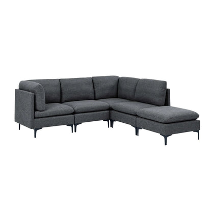 Upholstered Modular Sectional & Tall Legs Home Essentials