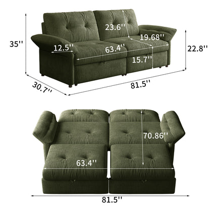 Sofa Bed, 2 In 1 Design For Living Rooms Home Essentials