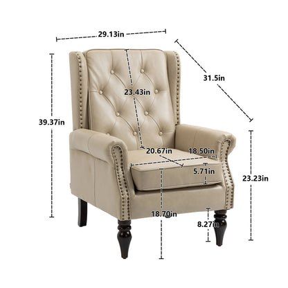 Modern Accent Armchair With Sturdy Wood Legs Home Essentials