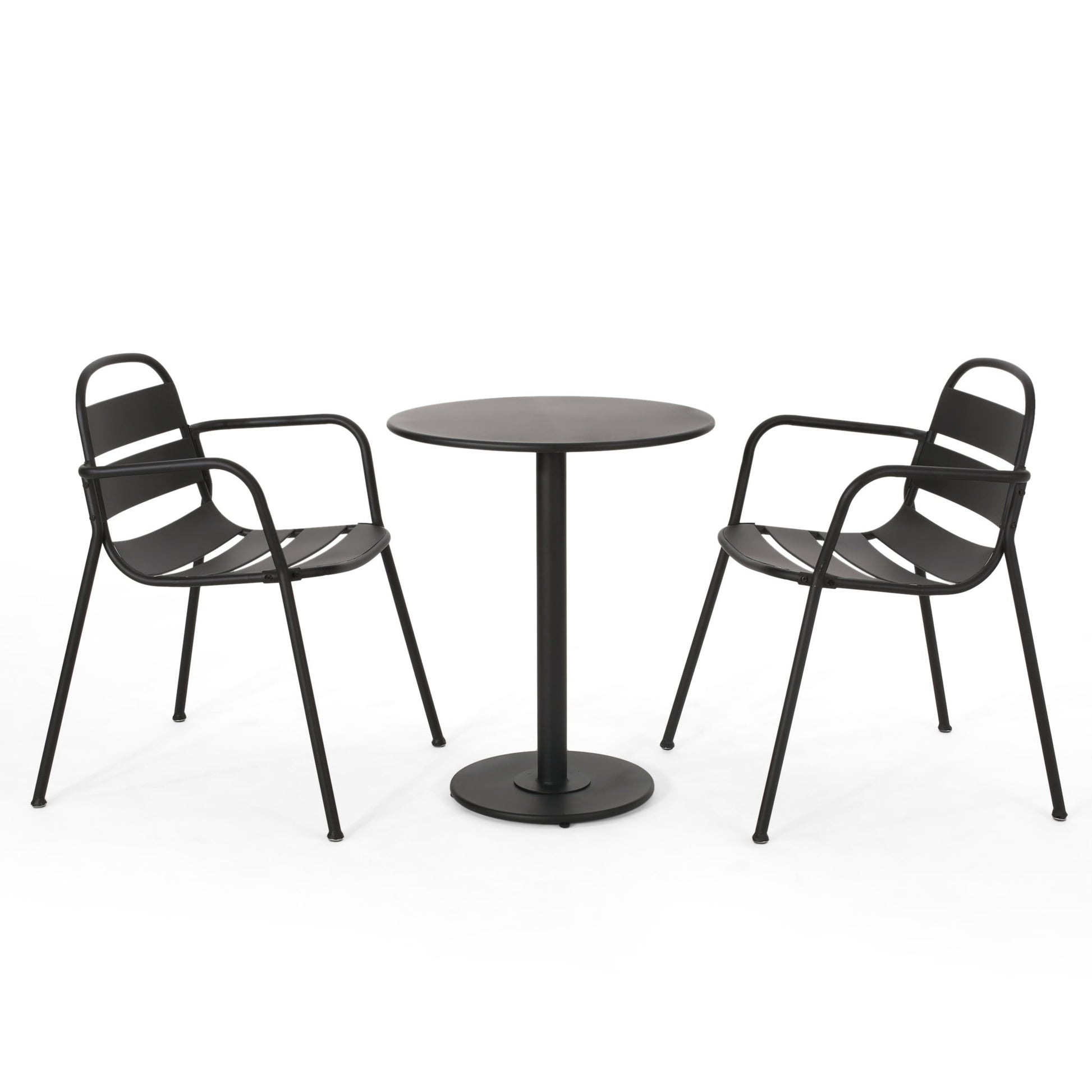 Terra Nova - Bistro Set - Matte Black Noble House