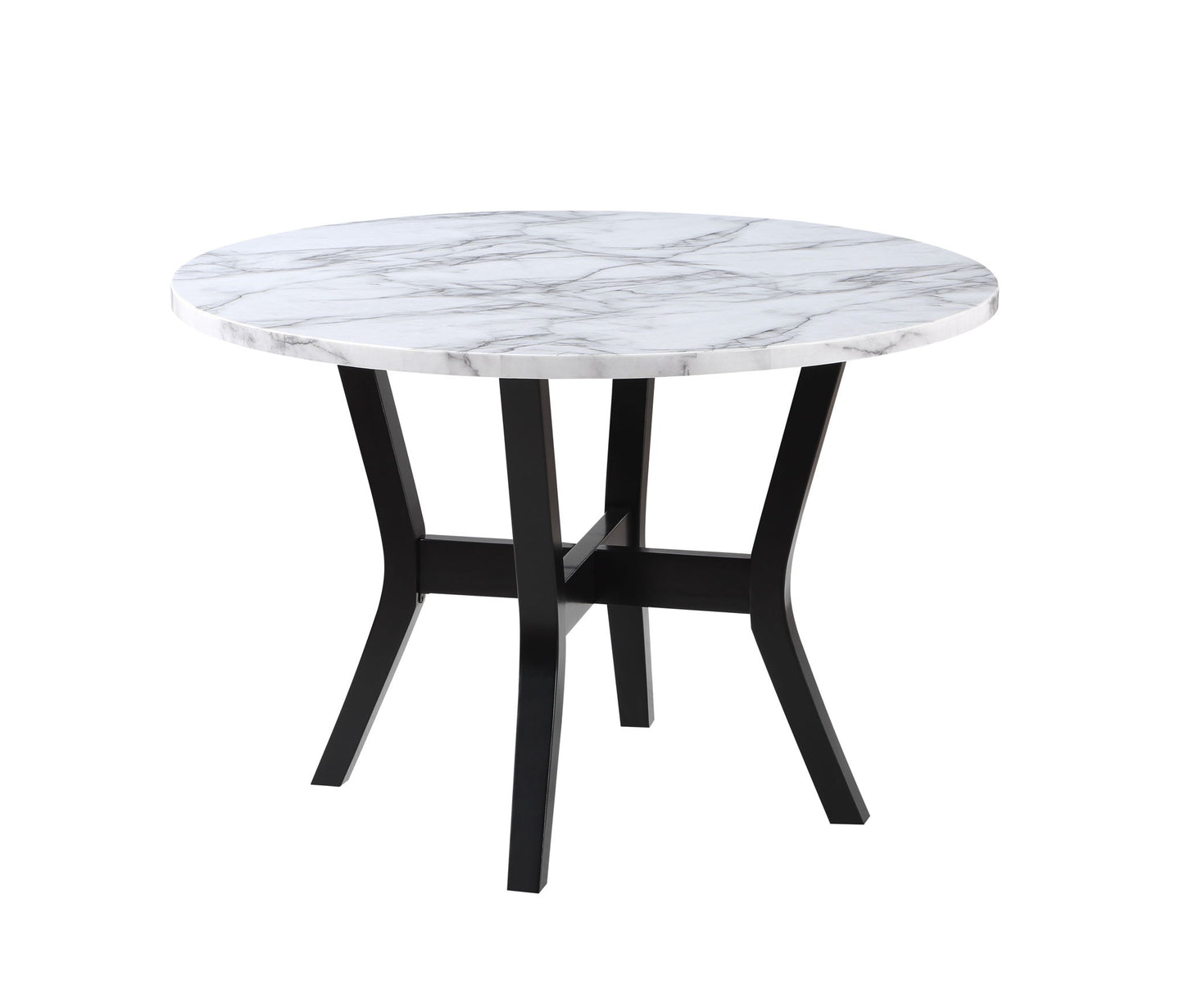Kusa - 5 Piece Pack Dining Set With Engineering Stone Top - Black Acme
