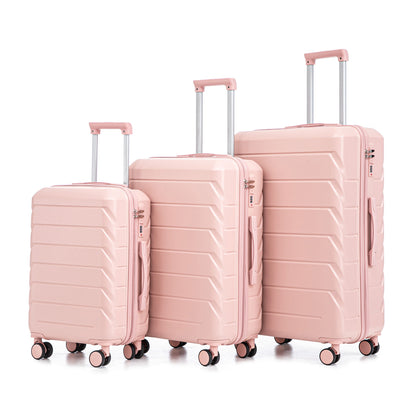 3 Pieces Set 20" / 24" / 28" Spinner Wheel Luggage With Combination Lock Daily Nest