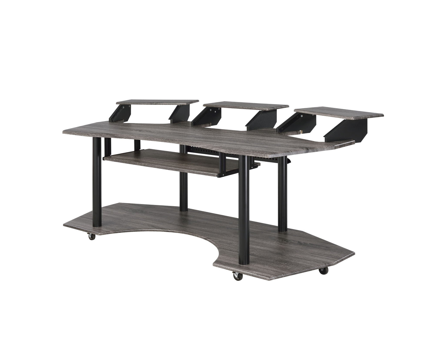 Eleazar - Music Recording Studio Desk - Wood Acme