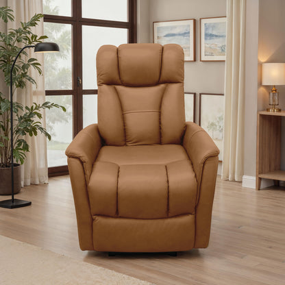 Oslo - Power Recliner With Manual Adjustable Headrest And Power Footrest - Brown Home Essentials