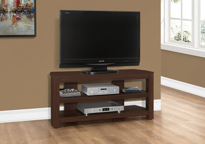 TV Stand, Console, Media Entertainment Center, Storage Shelves, Contemporary & Modern - Cherry 8th Street