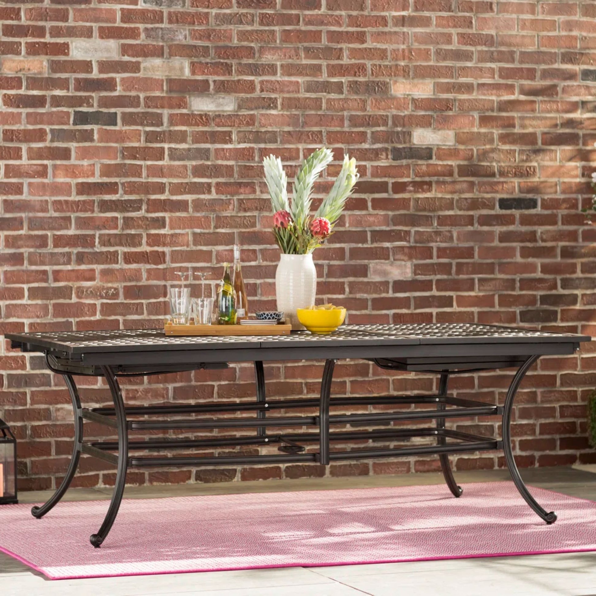 Rectangle Extension Table - Dark Lava Bronze Home Essentials