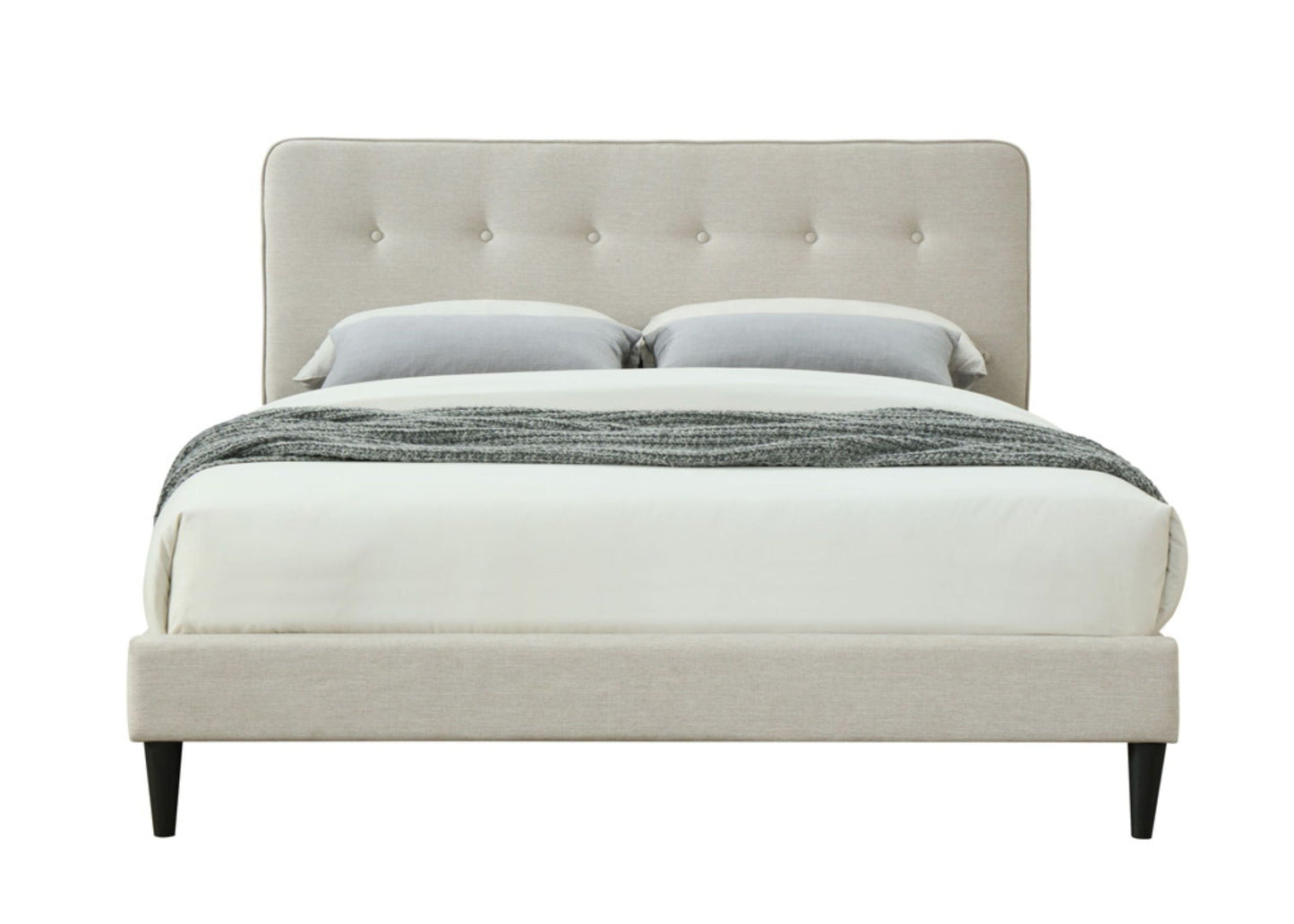 Upholstered Bed Compact With USB Bernards Furniture