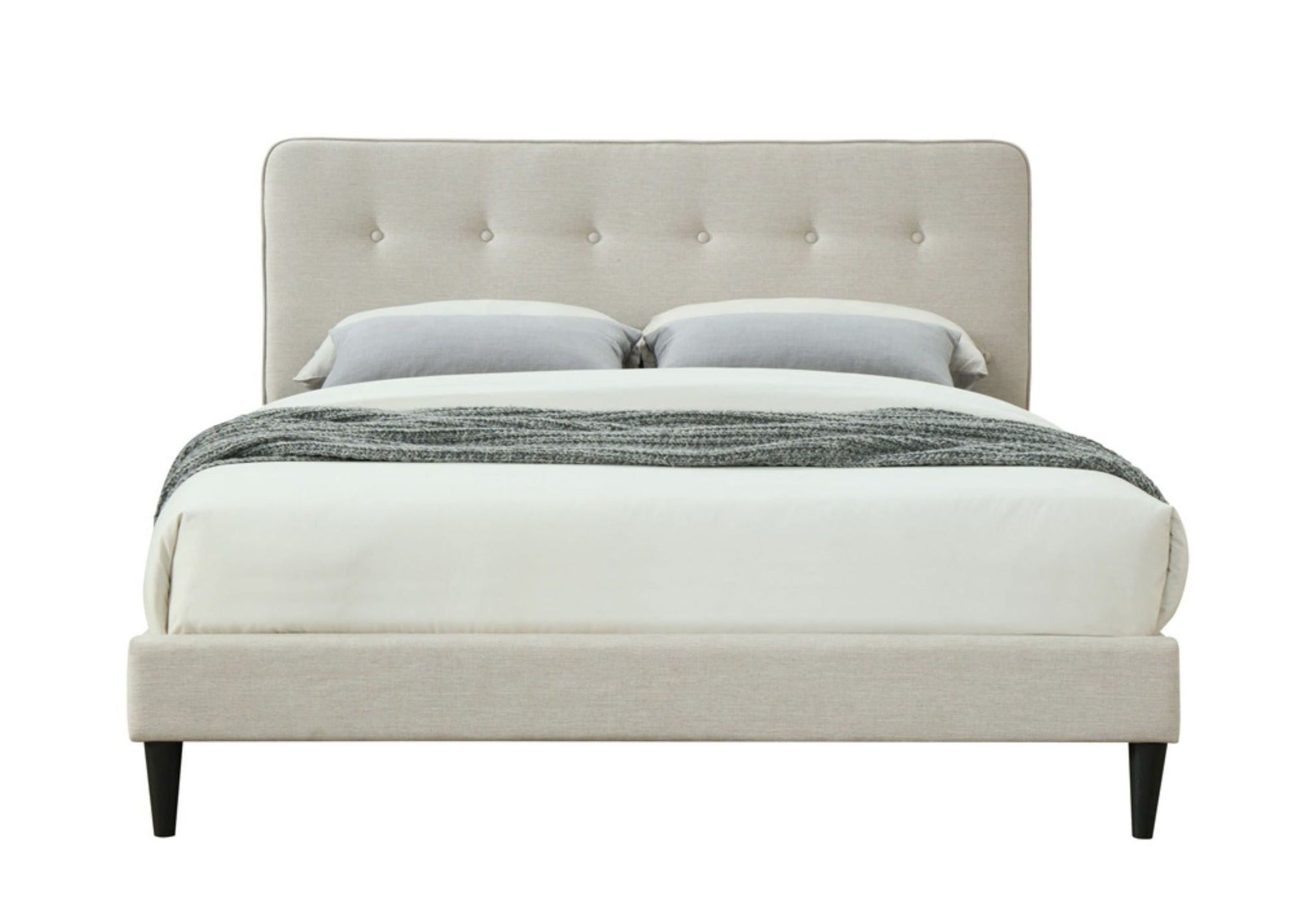 Upholstered Bed Compact With USB Bernards Furniture