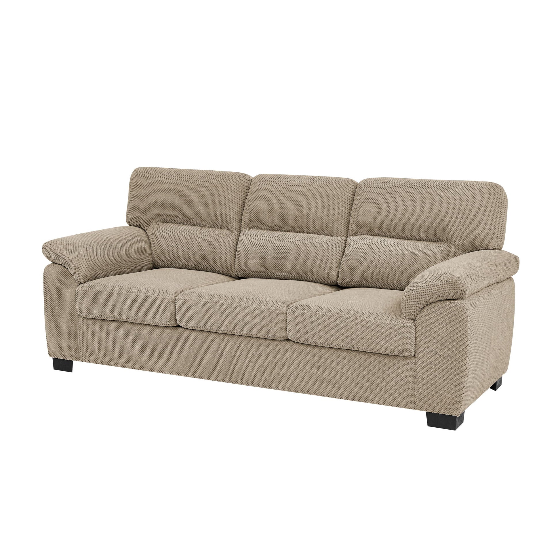 3 Seater Sofa With Padded Armrests And Triangular Leg Home Essentials