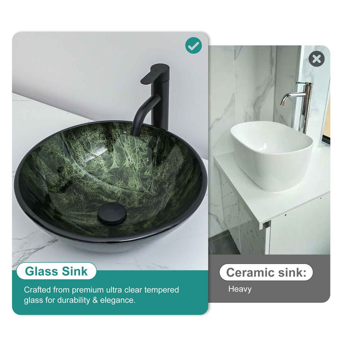 Vessel Sink With Faucet And Pop-Up Drain Daily Nest