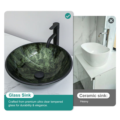 Vessel Sink With Faucet And Pop-Up Drain Daily Nest