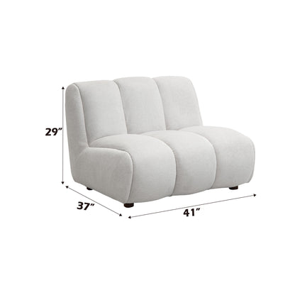 Manilla - Sectional Sofa With Chair - Ivory White Acme