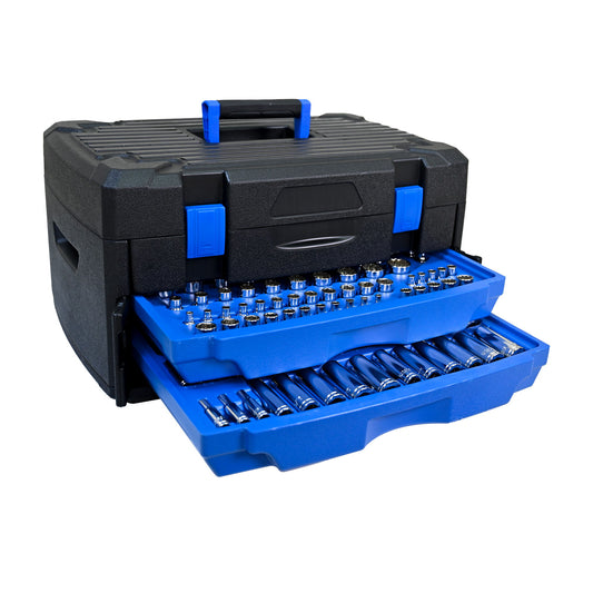 Tool Box With 266 Pieces Hand Tool Set - Black Daily Nest