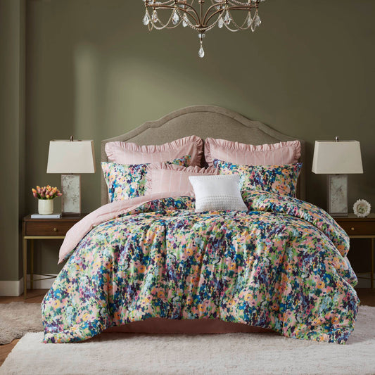 Ophelia - 8 Piece King Comforter Set - Multi Madison Park