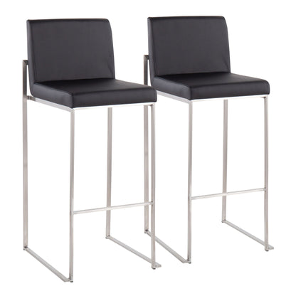 Fuji - Contemporary And Modern Elegance High Back Barstool Lumi Source