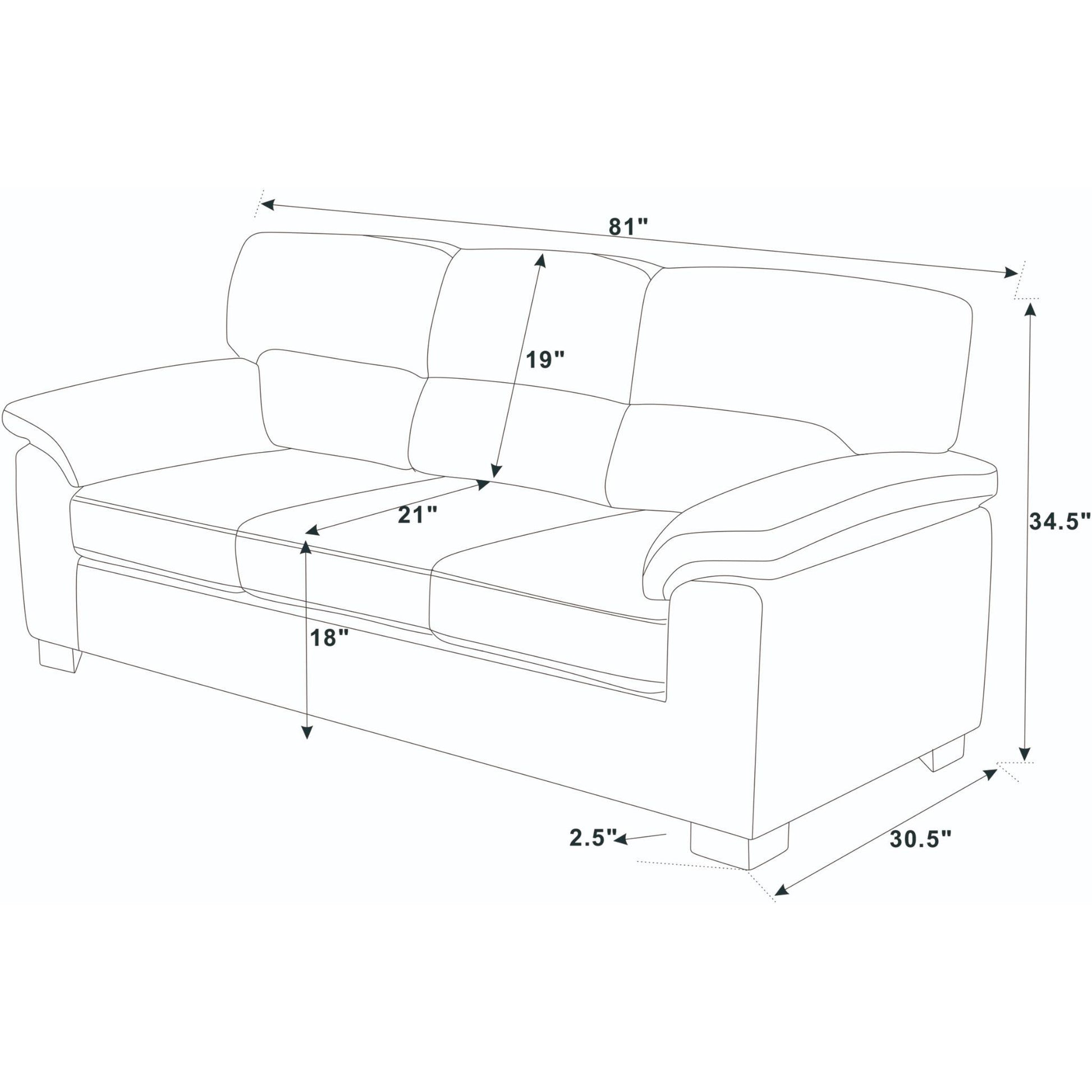Vintage Inspired 3 Seat Sofa With Tufted Cushions The Soft House