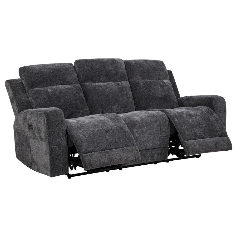 Kennett - Chenille Upholstered Power Reclining Sofa Coaster Fine Furniture