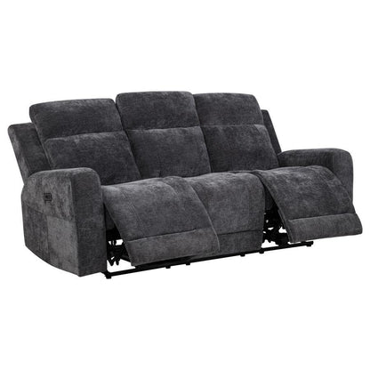 Kennett - Chenille Upholstered Power Reclining Sofa Coaster Fine Furniture