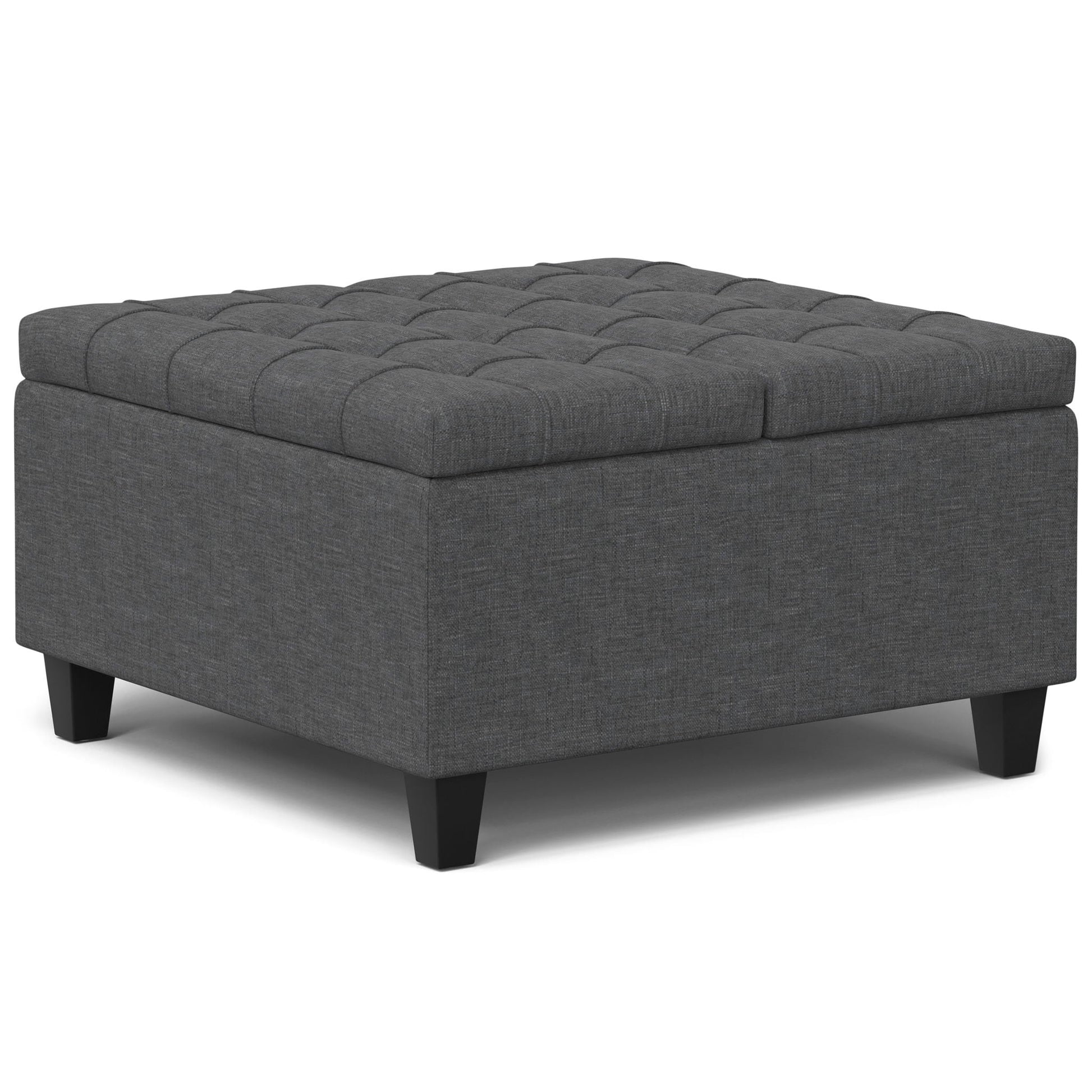 Harrison - Upholstered Coffee Table Storage Ottoman Simpli-Home