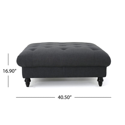 Madrid - Tufted Ottoman Footrest Noble House