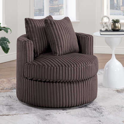 Swivel Upholstered Accent Chair For Living Room Home Essentials