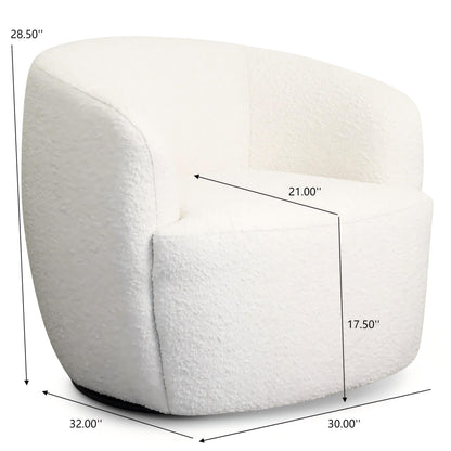 Mina - Swivel Chair - White Ashcroft Furniture
