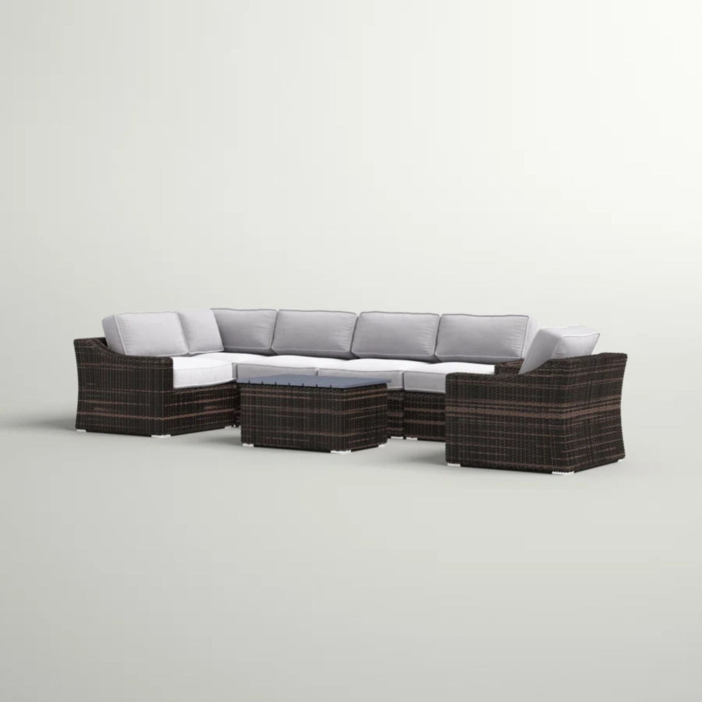 Stylish Sofa Seating Group With Cushions Perfect For Outdoor Gatherings LSI Patio Furniture