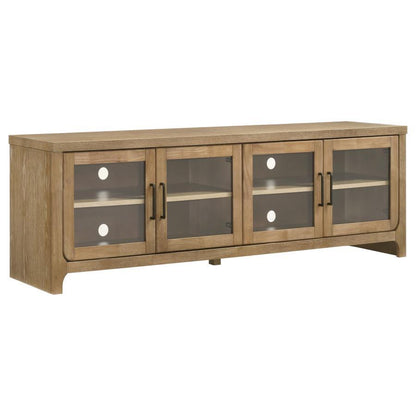 Brenham - 79" 4-Door TV Stand Media Console - Washed Oak Coaster Fine Furniture