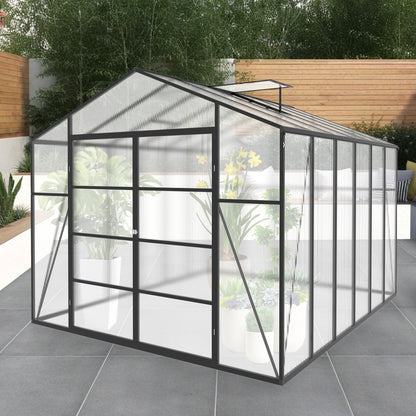 Gain Height Windproof Aluminum Greenhouse With Raised Base Daily Nest