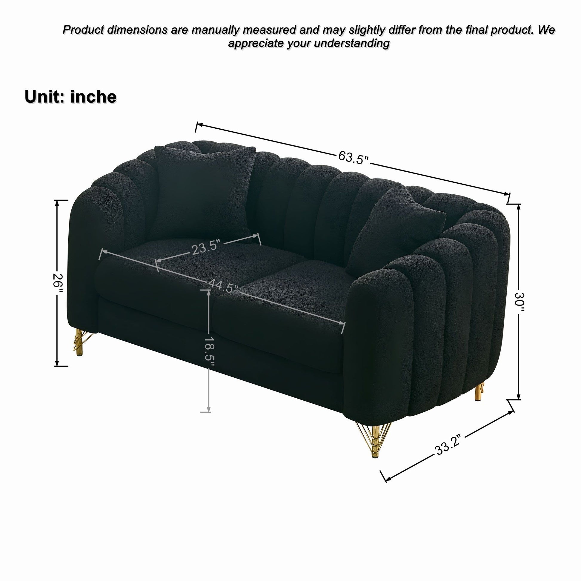 Loveseat Sofa For Living Room Home Essentials