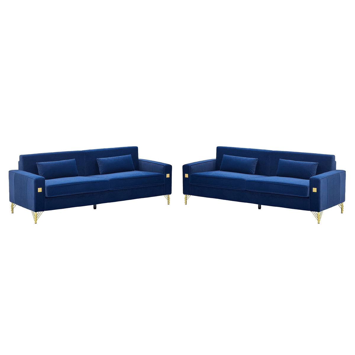 2 Pieces Sofa Sofa Set With Removable Cushions For Home Apartment Home Essentials