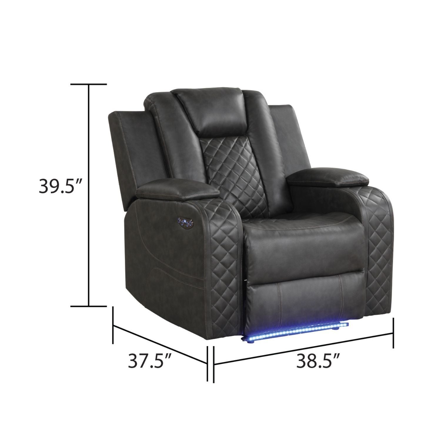 Benz - LED & Power Recliner Chair Matrix Furniture Group