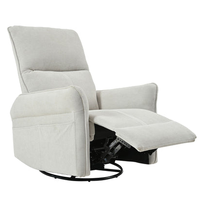 270° Power Swivel Rocker Glider Recliner Chair With USB Ports Home Essentials