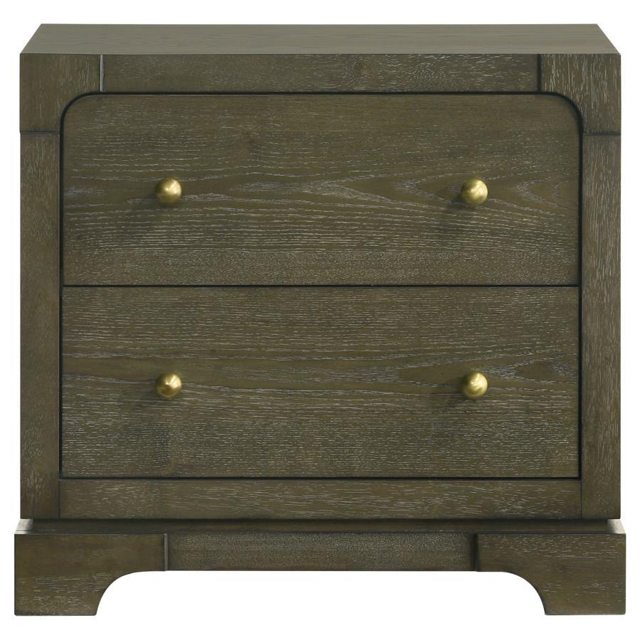 Gran Park - 2-Drawer Nightstand Bedside Table - Dark Cocoa Coaster Fine Furniture