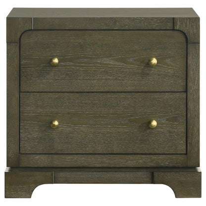 Gran Park - 2-Drawer Nightstand Bedside Table - Dark Cocoa Coaster Fine Furniture