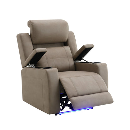 Lugo - Power Motion Recliner With Cup Holder - Camel Acme