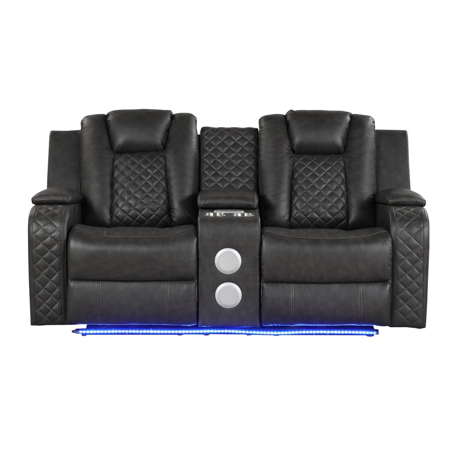 Benz - Power Reclining Loveseat With LED Lighting And Built In USB Matrix Furniture Group