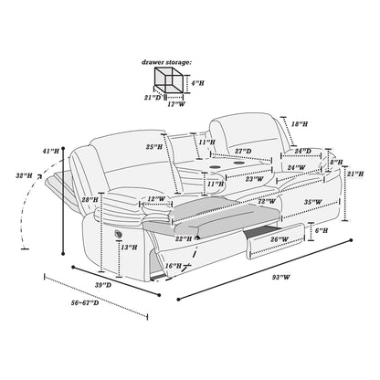 Modern Motion Sofa Set Home Essentials
