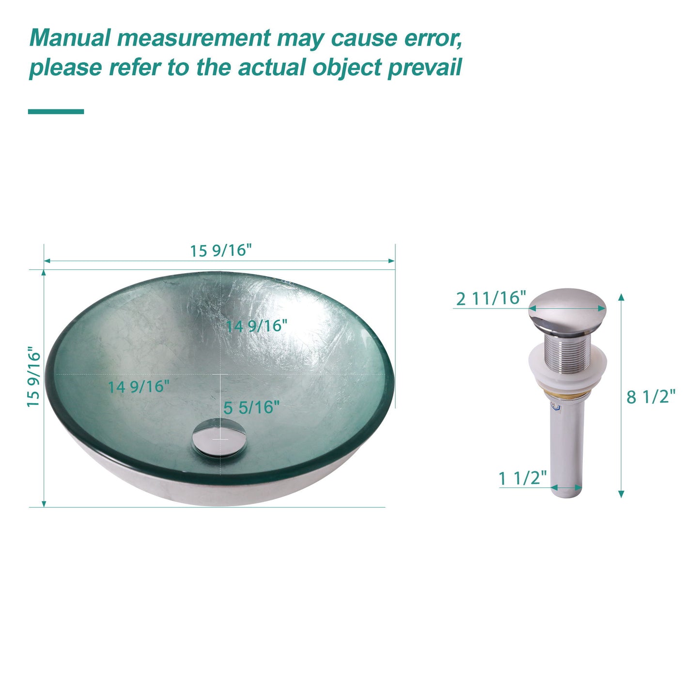 Artistic Tempered Glass Vessel Sink With Pop Up Drain Daily Nest