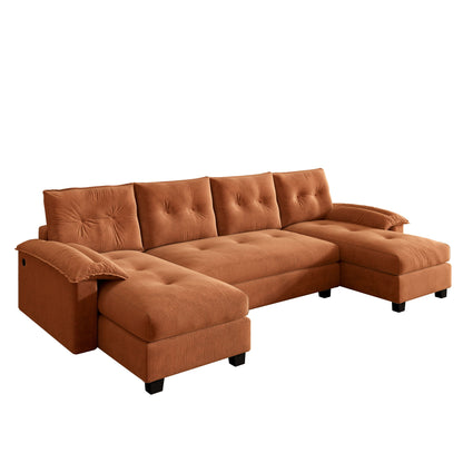 U-Shaped Sleeper Sofa With Pull Out Bed Home Essentials