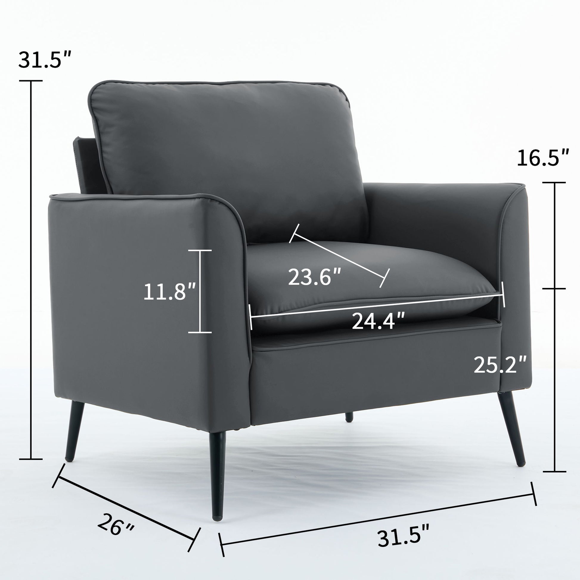 Nordic Retro Light Luxury Upholstered Sofa Chair Home Essentials