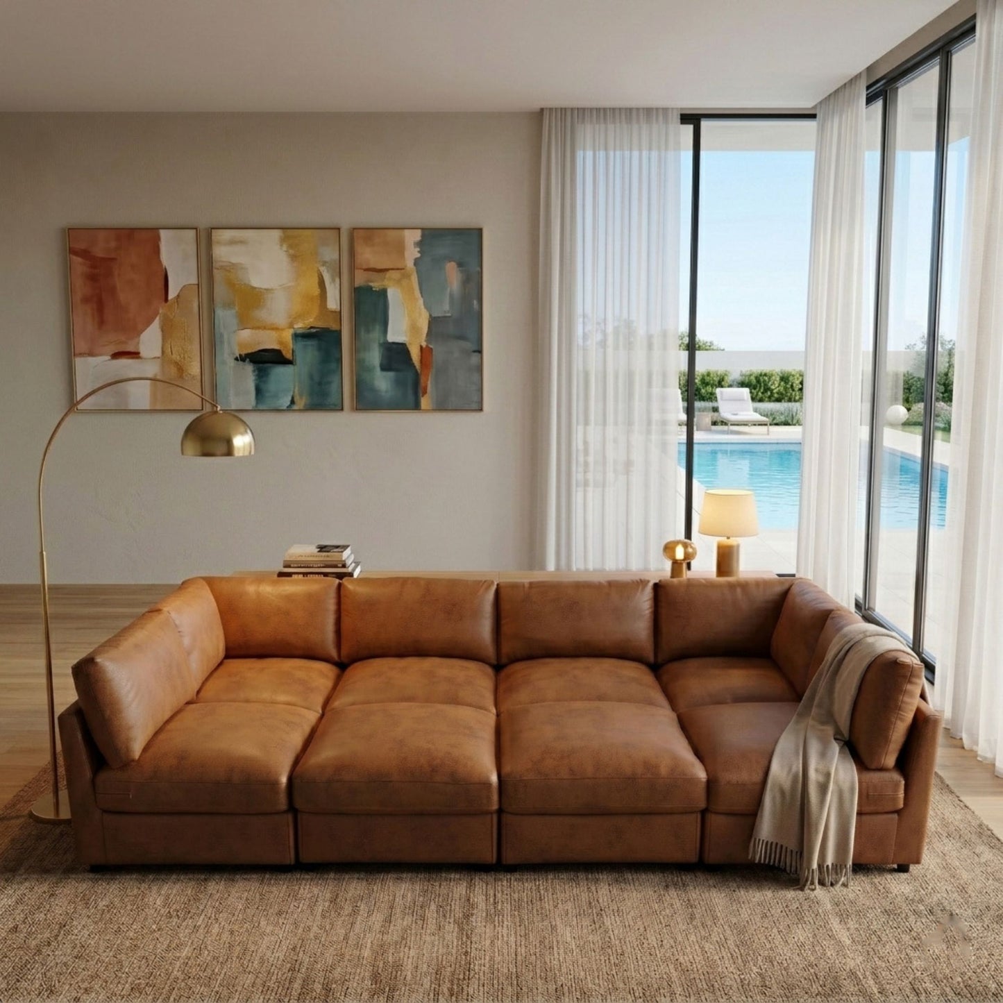 Modular Sectional With Custom Configuration Home Essentials