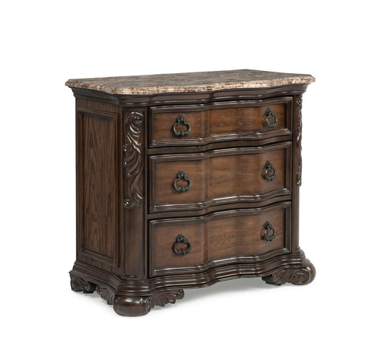 Ludwig - Nightstand - Dark Brown Crown Mark